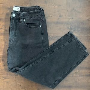 Black garage mom jeans